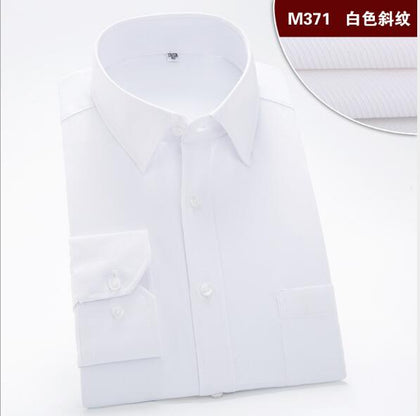 Long Sleeve Shirt Men Brand Clothing Cotton High Quality Smart Casual Social Shirts White Wedding stripe Shirt Camisa Masculina