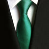8CM Green Man Silk Neckties for Wedding Suit Accessory Jacquard