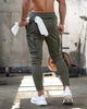 Men's jogging pocket design sweatpants New cotton camouflage men's fitness