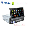 Hikity 1din Android GPS Navigation Player 7'' Universa Car Radio Auto Retractable WiFi Car MP5 Multimedia Player Support Camera