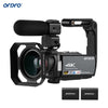 ORDRO HDV-AE8 WiFi Digital Video Camera 4K Camcorder DV Recorder 30MP 16X Digital Zoom IR Night Vision 3 Inch IPS LCD