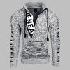 Winter men's sweater fashion High street pullover men Letter printing Half zipper knitting sweater men new year Sweatercoat