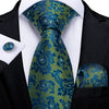 Classic Paisley Striped Plaid Men's Ties 8cm Silk Jucquard Business Wedding Neck Tie Handkerchief Set Cravat Ties Gifts DiBanGu