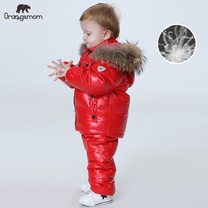 Orangemom Russia Winter Children's Clothing Sets Girls Clothes New Year's Eve Boys Parka Kids Jackets Coat Down Snowsuit 2-6Year