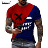 Sexy Mens clothing Basic Tops Fashion Playing cards Print T-shirt 2021 Summer Casual Pullovers Men Tees Shirt Plus Size S-5XL