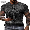 Sexy Mens clothing Basic Tops Fashion Playing cards Print T-shirt 2021 Summer Casual Pullovers Men Tees Shirt Plus Size S-5XL