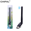CHIPAL 150Mbps MT7601 Wireless Network Card Mini USB WiFi Adapter LAN Wi-Fi Receiver Dongle Antenna 802.11 b/g/n for PC Windows