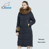 ICEbear 2021  winter women's coat  woman  jacket with fur collar windproof and warm parka fashion women's clothing GWD20263D