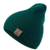 1 Pcs Hat PU Letter True Casual Beanies For Men Women Warm Knitted Winter Hat Fashion Solid Hip-hop Beanie Hat Unisex Cap