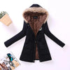 Ailegogo New Autumn Winter Women Cotton Jacket Padded Casual Slim Coat Emboridery Hooded Parkas Size 3XL Wadded Overcoat