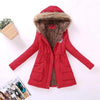 Ailegogo New Autumn Winter Women Cotton Jacket Padded Casual Slim Coat Emboridery Hooded Parkas Size 3XL Wadded Overcoat