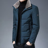 2021 Top Grade Winter Brand Casual Fashion Fur Collar Down Jacket Men Parka Thick Warm Windbreaker Jacket Coats Mens Clothes