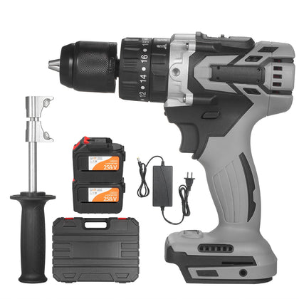 Cordless Electric Drill Driver 21V 6.0A Batteries Max Torque 200N.m Variable Speed Impact Hammer Drill DIY Electric Screwdriver
