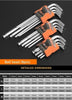 9PCS L Type Double-End Screwdriver Hex Wrench Set Allen Key Hexagon Flat Ball Torx Star Head Spanner Key Set Hand Tools