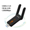 1900Mbps USB WiFi Adapter Dongle Wireless Network Card Dual Band 5GHz & 2.4GHz with High Gain Antennas for PC Windows Mac OS