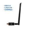 YUNCLOUD Wireless USB Wifi Adapter 1900Mbps USB Network Card 1200Mbps PC Wifi Dongle USB LAN Ethernet Dual Band 2.4G 5.8G