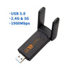 YUNCLOUD Wireless USB Wifi Adapter 1900Mbps USB Network Card 1200Mbps PC Wifi Dongle USB LAN Ethernet Dual Band 2.4G 5.8G