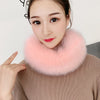 53CM Length Furry Scarves Winter Warm Women Fashion Faux Fox Fur Collar Scarf Shawl Stole Furry Neck Wrap Circles