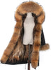 2021 New Big Real Raccoon Fur Collar Real Natural Fur Coat Winter Jacket Long Women Raccoon Fur Liner Hooded Parkas