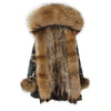 2021 New Big Real Raccoon Fur Collar Real Natural Fur Coat Winter Jacket Long Women Raccoon Fur Liner Hooded Parkas