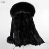 2021 New Big Real Raccoon Fur Collar Real Natural Fur Coat Winter Jacket Long Women Raccoon Fur Liner Hooded Parkas