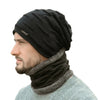 Hat Men's New Autumn And Winter Plus Velvet Thick Warm Knitted Hat Winter European And American Woolen Hat Outdoor Hat