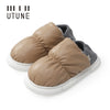 UTUNE New 2021 Toast Winter Women Slippers Warm Indoor Thick Sole Men Home Shoes Plush Dual purpose Shoe Light Outside Slippers
