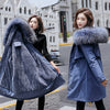 Winter Jacket Women Parkas 2021 New Thicken Warm Casual Long Coat Fur Lining Cotton Fur Collar Warm Hooded Parkas Plus Size 6XL