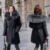 Winter Jacket Women Parkas 2021 New Thicken Warm Casual Long Coat Fur Lining Cotton Fur Collar Warm Hooded Parkas Plus Size 6XL