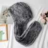 ZDFURS * 2021 new Women Real Knitted Rex Rabbit Fur Hat Hooded Scarf Long Winter Warm Fur Hat With Neck Collar Scarves hat scarf