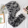 ZDFURS * 2021 new Women Real Knitted Rex Rabbit Fur Hat Hooded Scarf Long Winter Warm Fur Hat With Neck Collar Scarves hat scarf