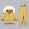 2021 Winter down jacket Jumpsuit for Baby Boy Girl Clothes Clothing Set 2pcs Overalls for children Toddler Snowsuit coat 1-4 yrs