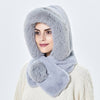 Mink Fur Hat Winter Women Thicken Warm Cap Hooded Girl Outdoor Ski Windproof Gorro Russia Soft Ear Protection Fluffy Beanies