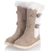 DORATASIA Big Size 34-43 New Female Winter Warm Plush Snow Boots Fashion Buckle Faux Fur Boots Women Casual Wedges Shoes Woman