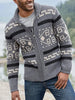 Newest Casual Winter Blue Mens Cardigan Sweater Jacket Fashion Knitted Sweaters Lapel Autumn Streetwear Zipper Sweater Coat Tops
