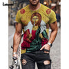 Garmenting Plus Size Mens Top clothing Fashion 3D Print T-shirt 2021 New Summer Casual Pullovers Round Neck Tees Shirt Man 5XL