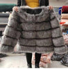 Wholesale Women's Imitation Fox Fur Coat Furry Luxury Faux Fur Coat New Winter Thick Warm Overcoat Fashion Outwear Drop Shipping