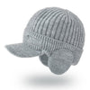 Beanie Hat Men Winter Outdoor Knit Warm Ear Protection Hats Fashion Plush Thicken Cycling Coldproof Earmuff Baseball Cap Bonnet