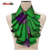 2021 New Fashion African Print Ankara Tie for Women African Triangle Ankara Fabric Cravat Africa Tie SP027