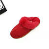 Women Fashion Natural Sheepskin Fur Slippers Winter Warm Slippers Indoor House Slippers Top Quality Soft Wool Lady Home Shoes