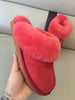 Women Fashion Natural Sheepskin Fur Slippers Winter Warm Slippers Indoor House Slippers Top Quality Soft Wool Lady Home Shoes