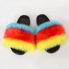 Summer Women Faux fur slippers For Women Fluffy slippers House Female ladies Shoes Woman slippers With fur Furry Slides