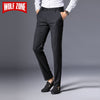 WOLF ZONE Brand Men Pants Casual Fashion Spring and Summer Classics Business Male Trousers Regular Straight Mens Pants 29-38